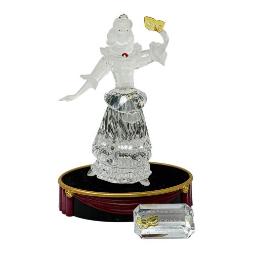 FIGURA CRISTAL TALLADO MEDIADOS SIGLO XX