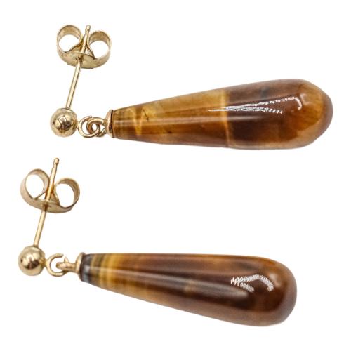 PENDIENTES CON OJO DE TIGRE