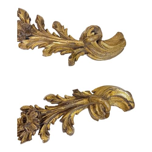 PAREJA DE APLICACIONES DECORATIVAS DEL S.XVIII-XIX