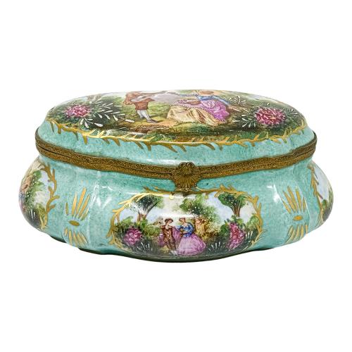 CAJA PORCELANA DE SÈVRES SEGUNDO TERCIO DEL S.XX