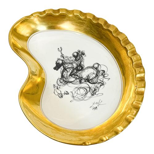 PLATO EN PORCELANA SALVADOR DALÍ