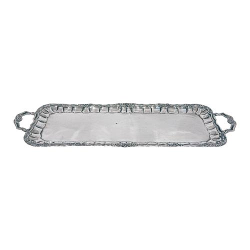 BANDEJA PARA PASTEL EN PLATA DE MEDIADOS DEL S.XX