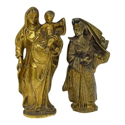 DOS DE FIGURAS EN BRONCE DE MEDIADOS S.XX