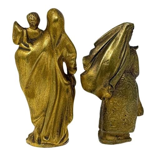 DOS DE FIGURAS EN BRONCE DE MEDIADOS S.XX