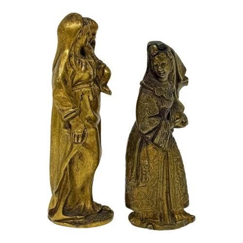 DOS DE FIGURAS EN BRONCE DE MEDIADOS S.XX