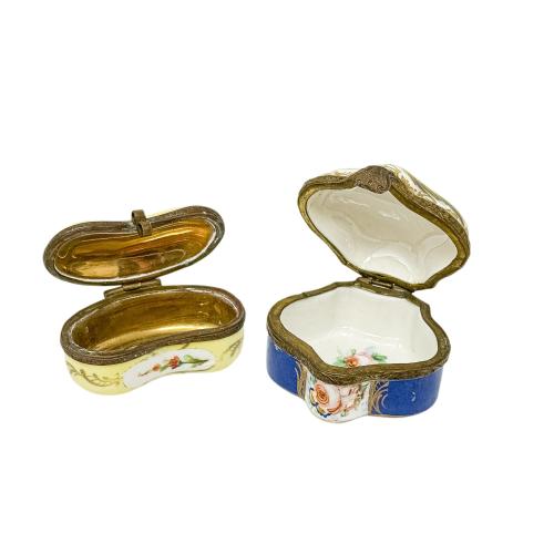 PAREJA DE CAJITAS DE PORCELANA DE LA PRIMERA MITAD DEL S.XX