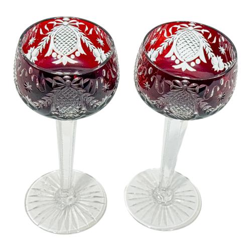 PAREJA DE COPAS DE BOHEMIA, PRIMER TERCIO S.XX