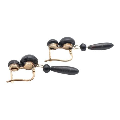 PENDIENTES DE LUTO DEL S.XIX
