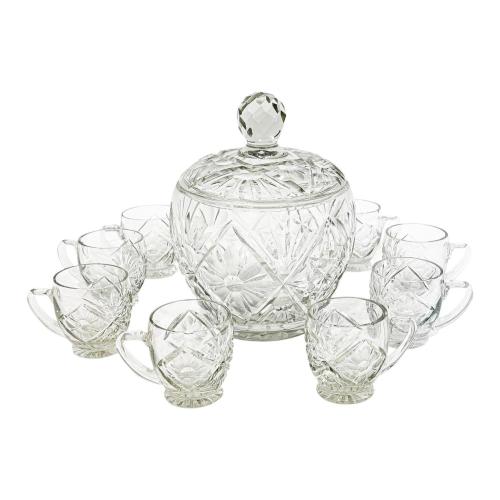 SERVICIO PARA PONCHE DE MEDIADOS DEL S.XX