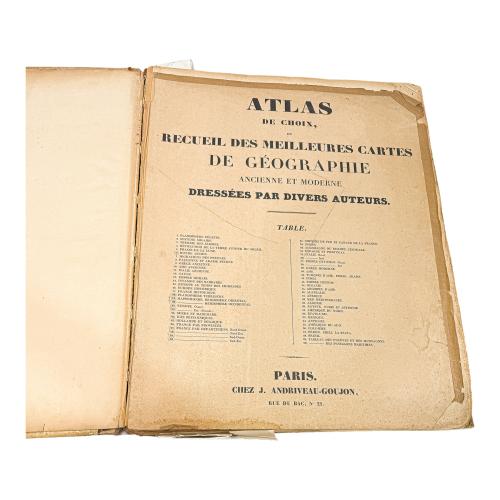 ATLAS DE CHOIX, OU RECUEIL DES MEILLEURS CARTES