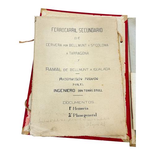 ESTUDIO PARA EL FERROCARRIL SECUNDARIO DE CERVERA ...