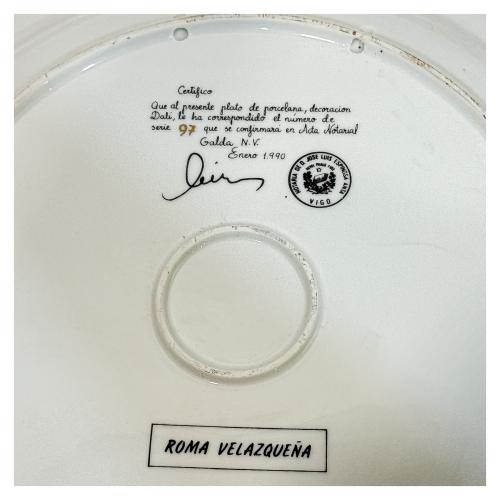 PLATO EN PORCELANA SALVADOR DALÍ
