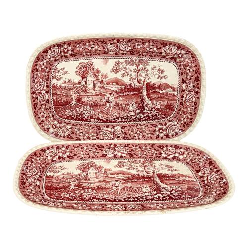 PAREJA DE FUENTES DE LOZA  VILLEROY BOCH