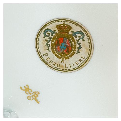 CENTRO DE MESA EN PORCELANA DE MEDIADOS DEL S.XX