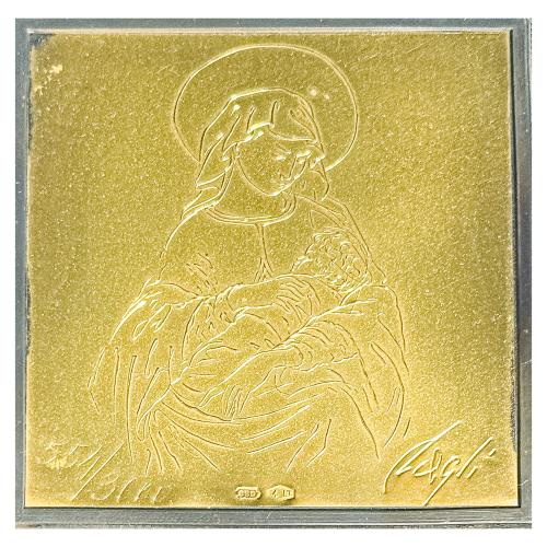PLACA DE ORO ENMARCADA