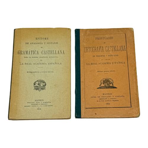 DOS LIBROS SOBRE GRAMÁTICA ESPAÑOLA