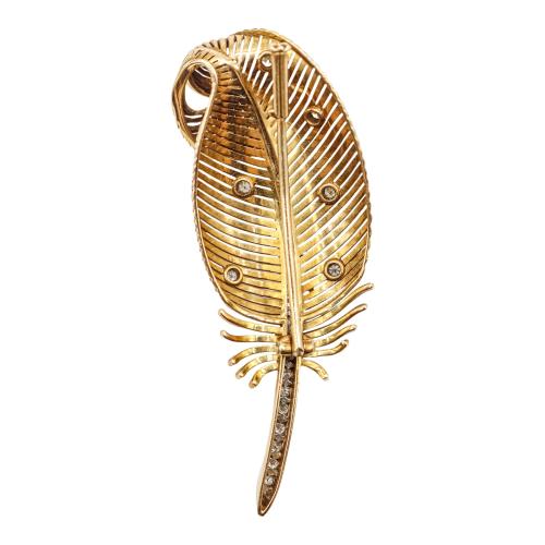 BROCHE PLUMA DE LOS AÑOS 40