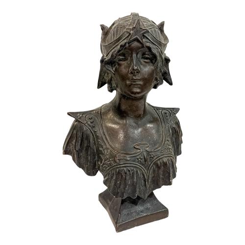 BUSTO MODERNISTA DE ESCUELA FRANCESA CIRCA 1900