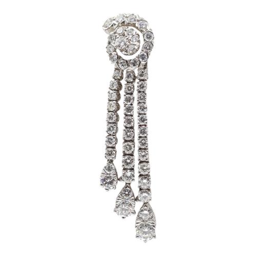 PENDIENTES LARGOS CON BRILLANTES