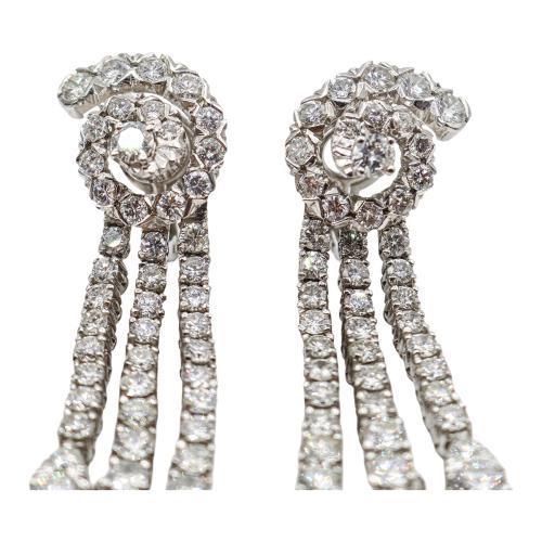 PENDIENTES LARGOS CON BRILLANTES