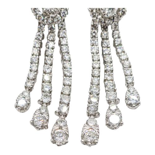 PENDIENTES LARGOS CON BRILLANTES