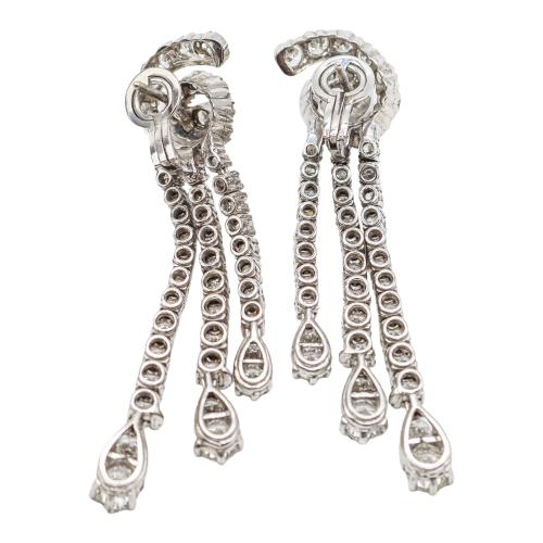 PENDIENTES LARGOS CON BRILLANTES