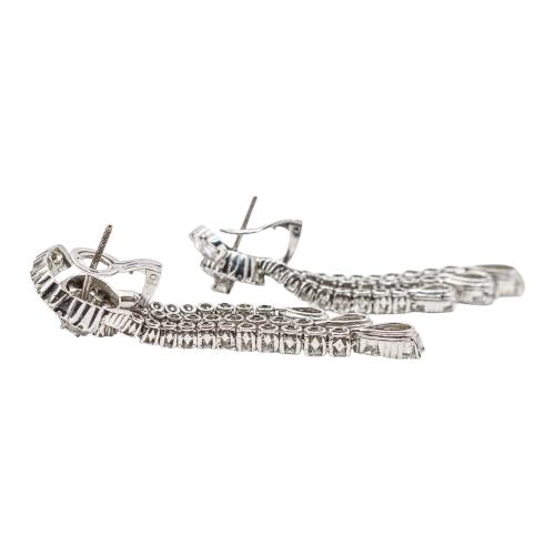 PENDIENTES LARGOS CON BRILLANTES