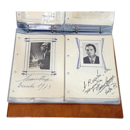 ALBUM DE FIRMAS Y DEDICATORIAS AÑOS 70