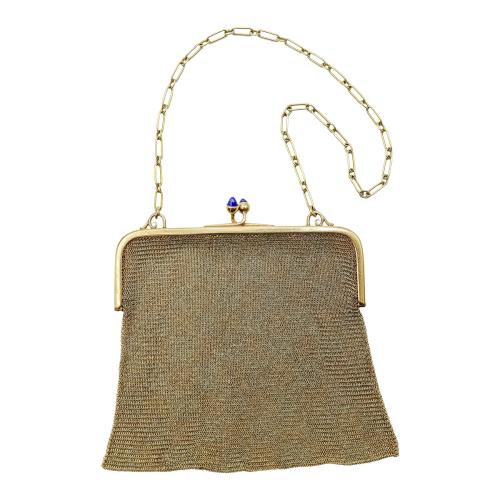 BOLSO DE MALLA DE ORO, DE LOS AÑOS 30-40