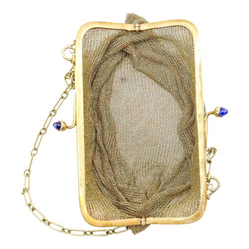 BOLSO DE MALLA DE ORO, DE LOS AÑOS 30-40