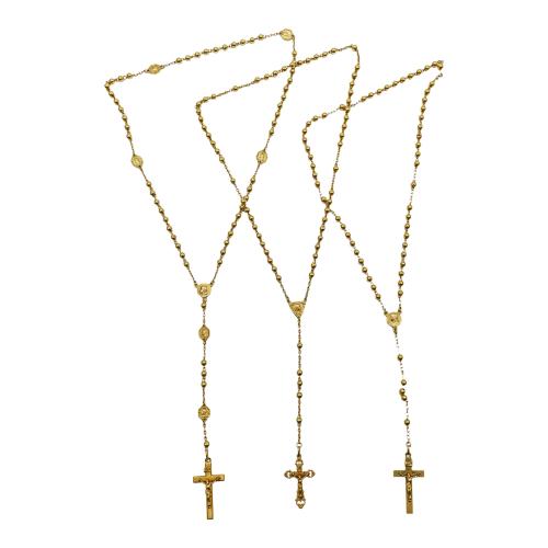 TRES ROSARIOS DE ORO DE PPS. DEL S.XX