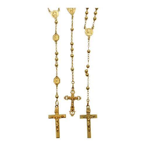 TRES ROSARIOS DE ORO DE PPS. DEL S.XX