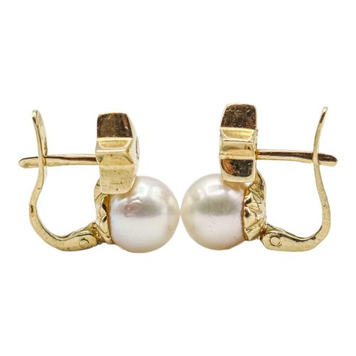 PENDIENTES TU Y YO CON PERLAS Y BRILLANTES
