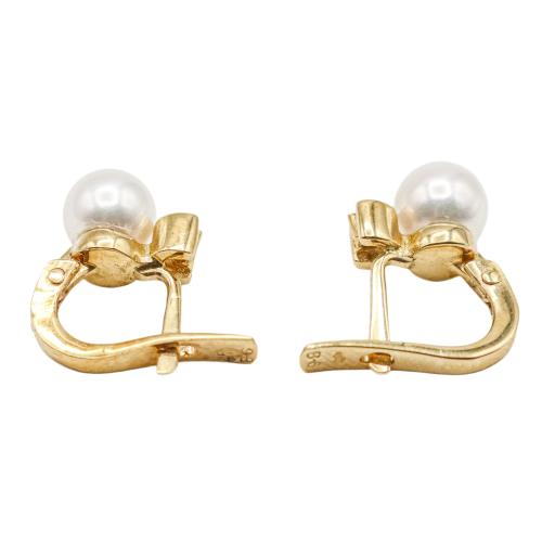 PENDIENTES TU Y YO CON PERLAS Y BRILLANTES