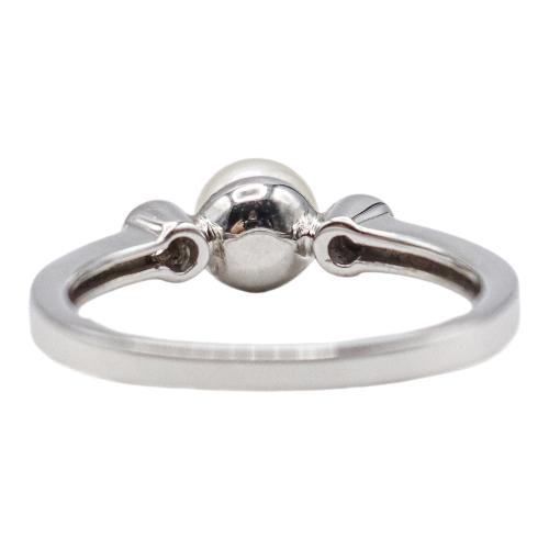 ANILLO CON PERLA Y BRILLANTES