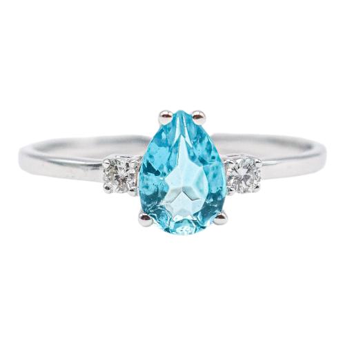 ANILLO CON CUARZO COLOR PARAIBA