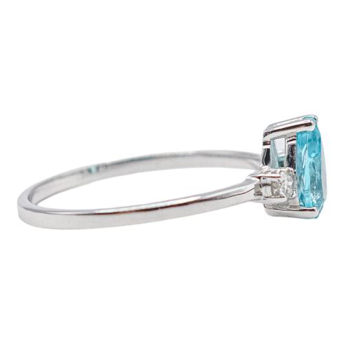 ANILLO CON CUARZO COLOR PARAIBA