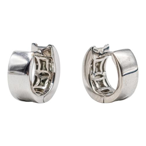 PENDIENTES ARGOLLAS CON DIAMANTES