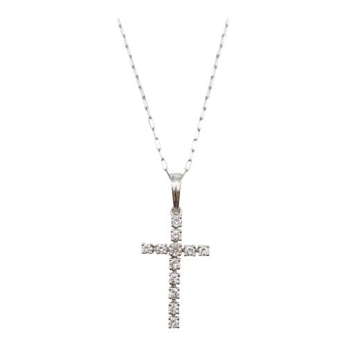 CRUZ COLGANTE CON BRILLANTES