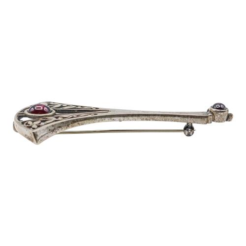 BROCHE CON GRANATES