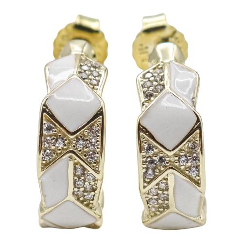 PENDIENTES ARGOLLAS CON ESMALTES Y CIRCONITAS