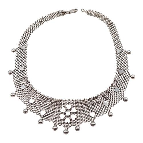 GARGANTILLA DE MALLA DE PLATA