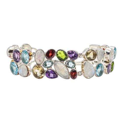 PULSERA TUTIFRUTI CON PIEDRAS NATURALES
