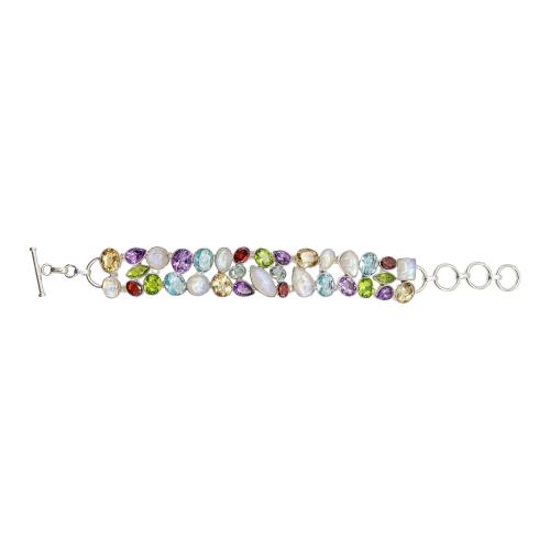 PULSERA TUTIFRUTI CON PIEDRAS NATURALES