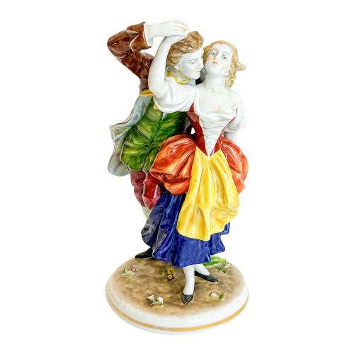 FIGURA EN PORCELANA DE SAJONIA. CIRCA 1900