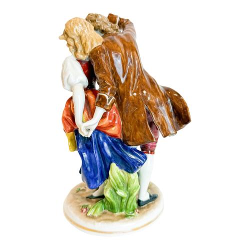 FIGURA EN PORCELANA DE SAJONIA. CIRCA 1900