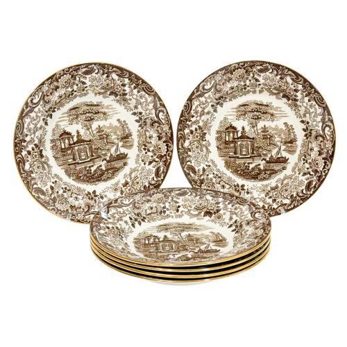 CONJUNTO PLATOS DE LA CARTUJA DE SEVILLA FLES. SXIX