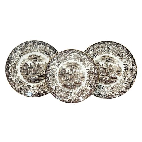 CONJUNTO PLATOS DE LA CARTUJA DE SEVILLA FLES. SXIX