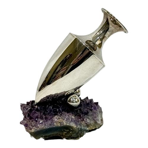 ÁNFORA DECORATIVA EN PLATA DEL ÚLITMO TERCIO DEL S.XX