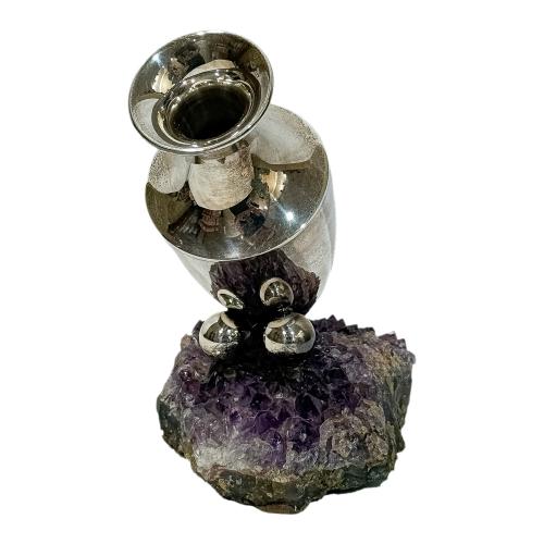 ÁNFORA DECORATIVA EN PLATA DEL ÚLITMO TERCIO DEL S.XX